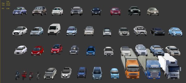 40 Lowpoly cars