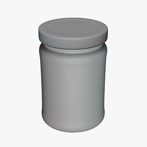 Basic Jar Peanut - Geometry Only No Textures No Materials 3D model