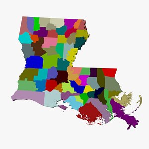 3ds max parishes counties louisiana