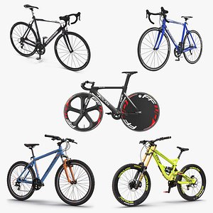 Bicycles 3D Models Collection 3