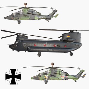 Luftwaffe Helicopters Collection 3D model