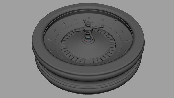 3d model casino roulette cylinder