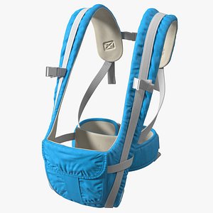 Convertible Baby Carrier Blue Sitting Position