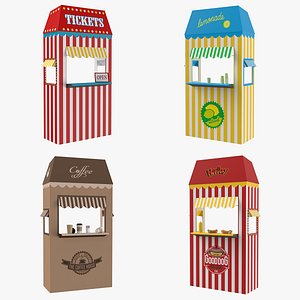 Booths Collection 3D Model