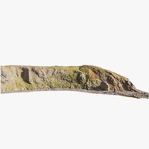 Steep Coast Beach  - 3D PBR Model(2) 3D model