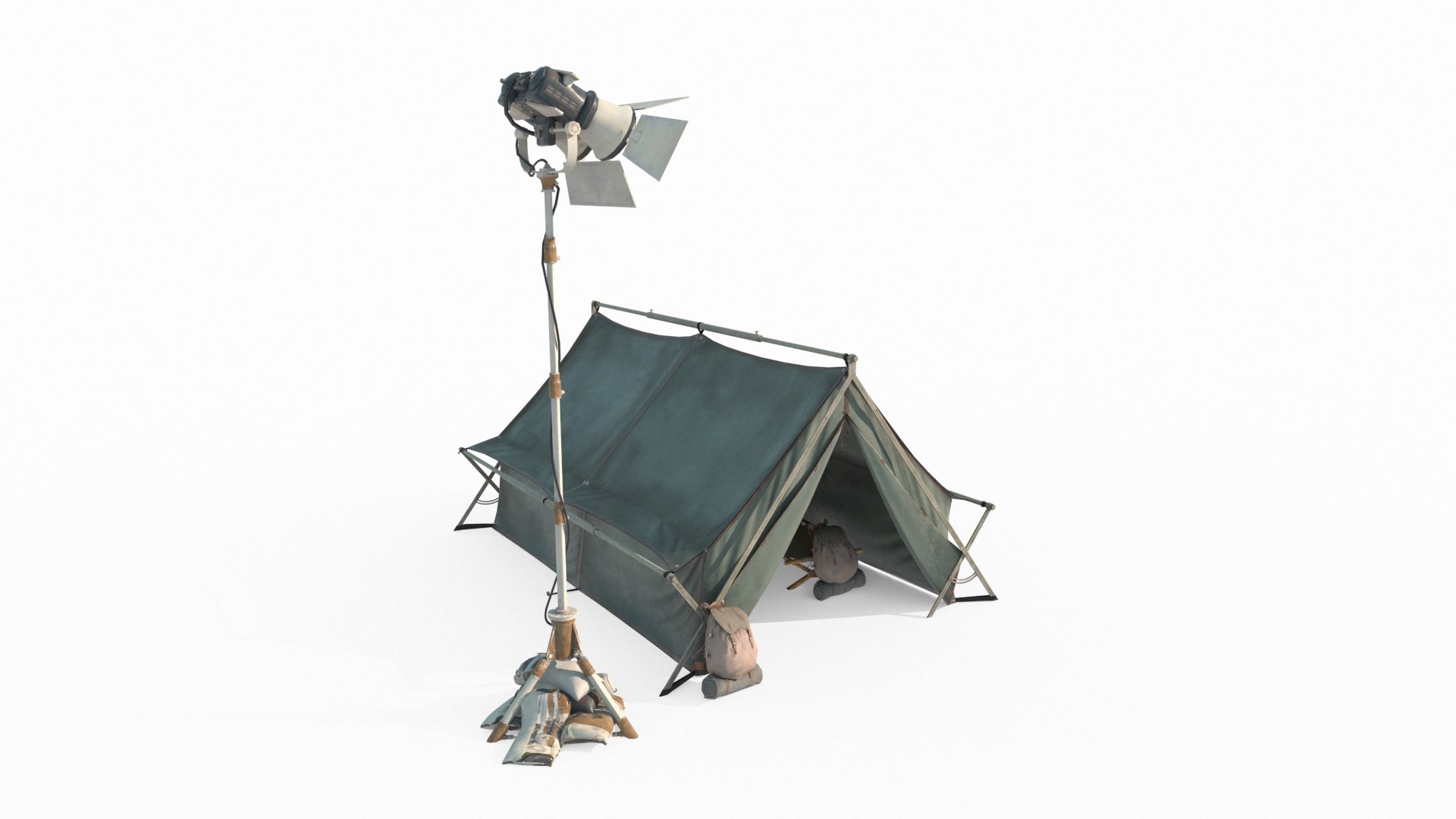 3D Modern Campsite Tents Model - TurboSquid 2349354