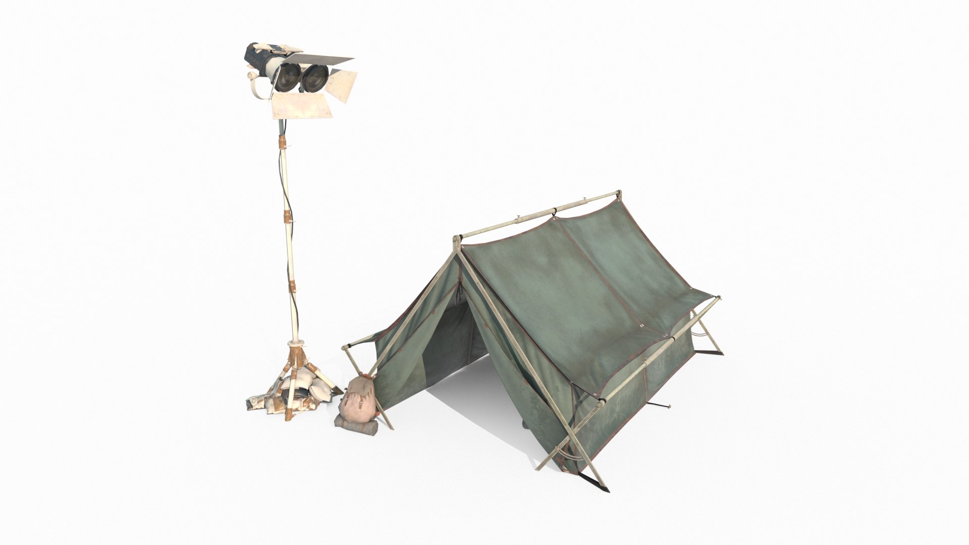 3D Modern Campsite Tents Model - TurboSquid 2349354