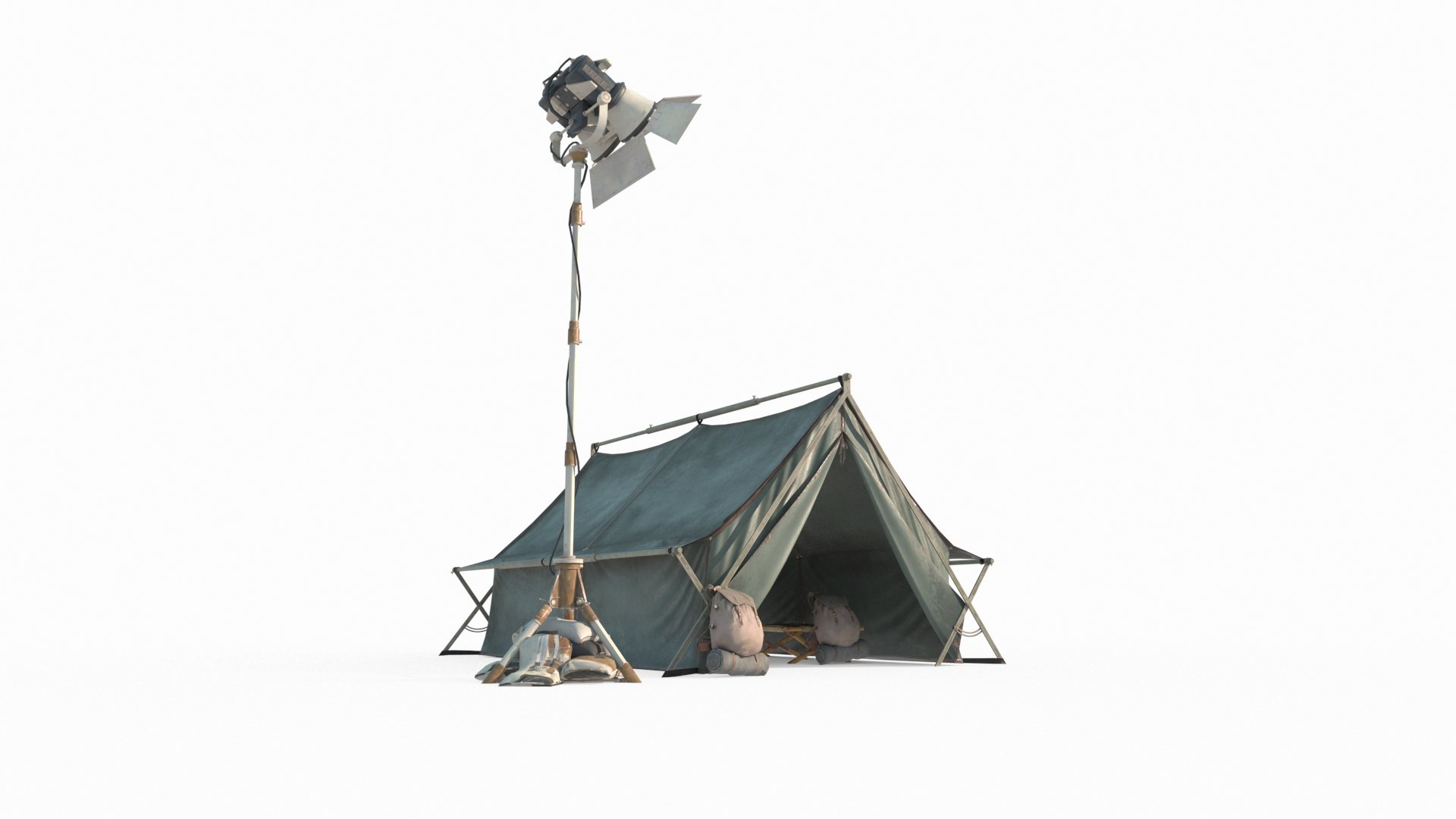 3D Modern Campsite Tents Model - TurboSquid 2349354