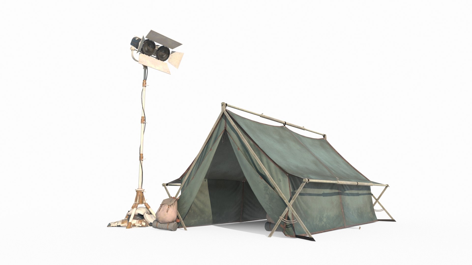 3D Modern Campsite Tents Model - TurboSquid 2349354