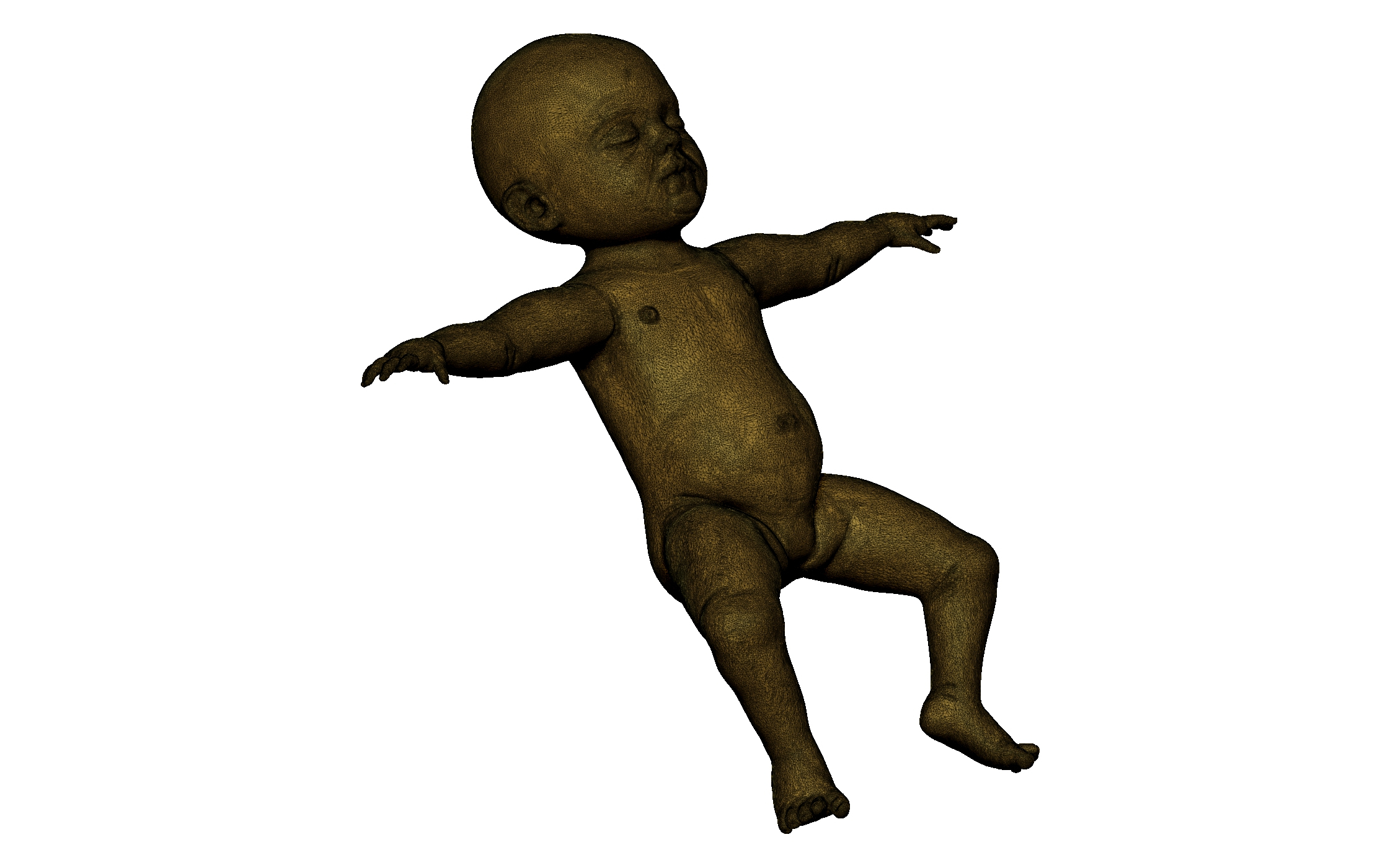 High detailed HighPoly Baby human Boy Girl 3D model - TurboSquid 1954775