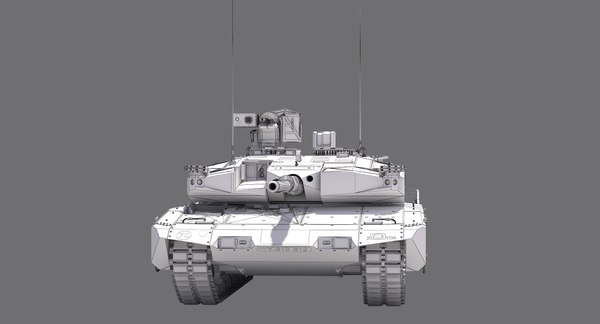 leopard 2 mbt revolution 3d model