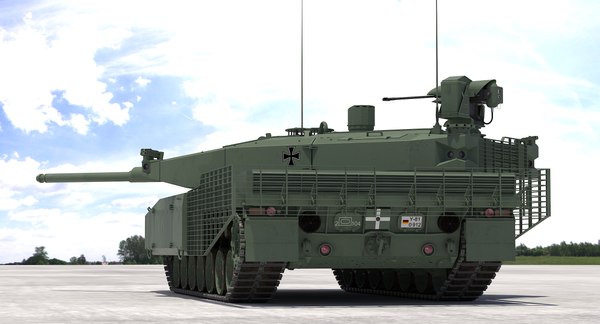 leopard 2 mbt revolution 3d model