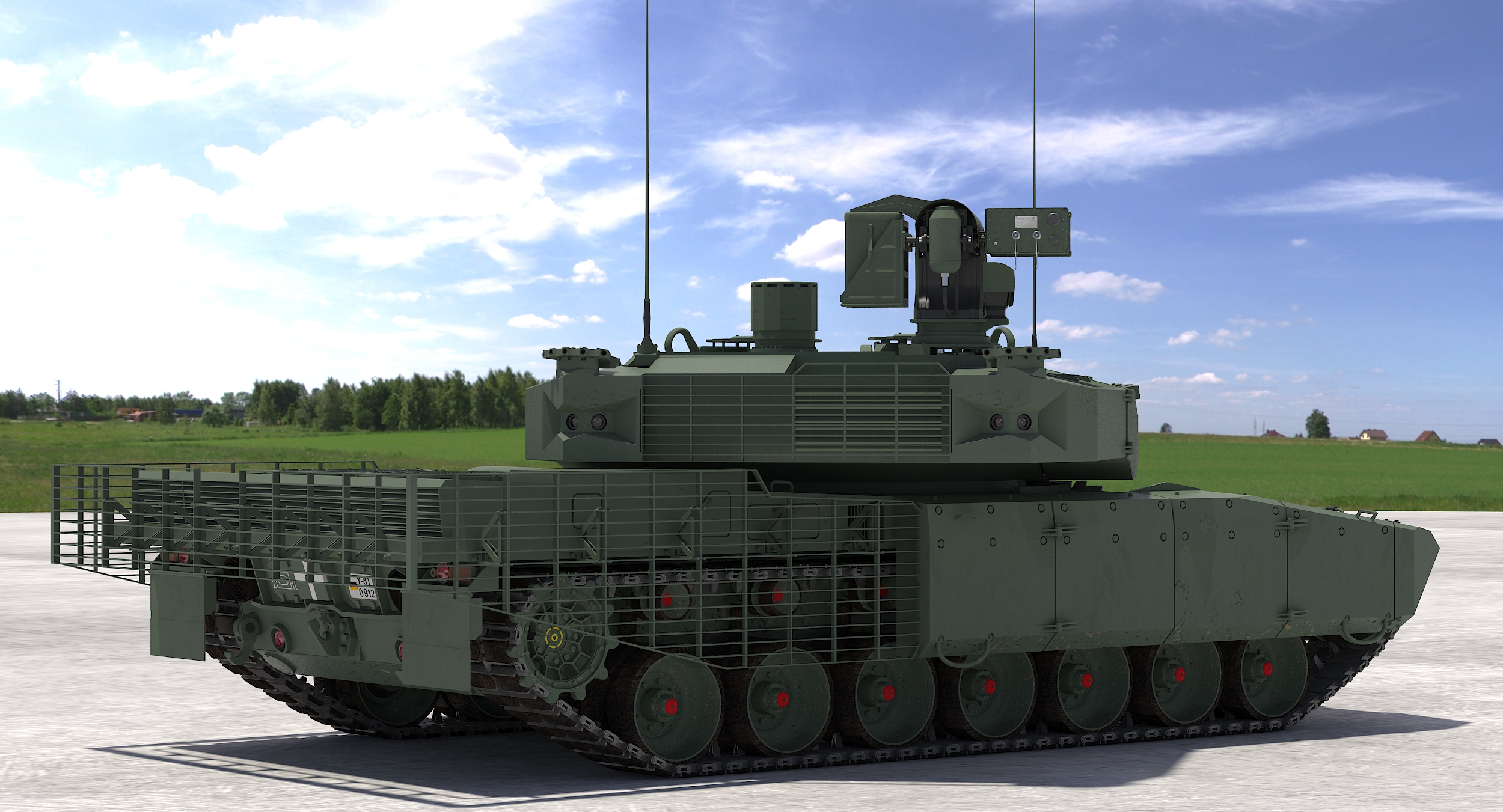 leopard 2 mbt revolution 3d model