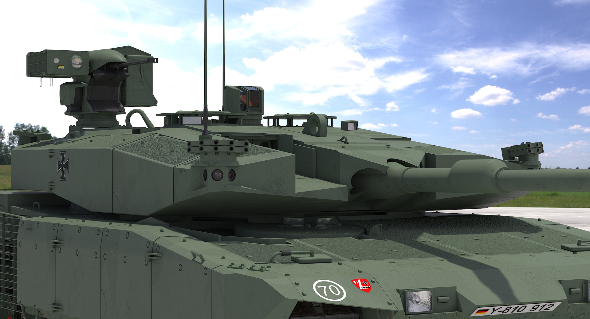 leopard 2 mbt revolution 3d model