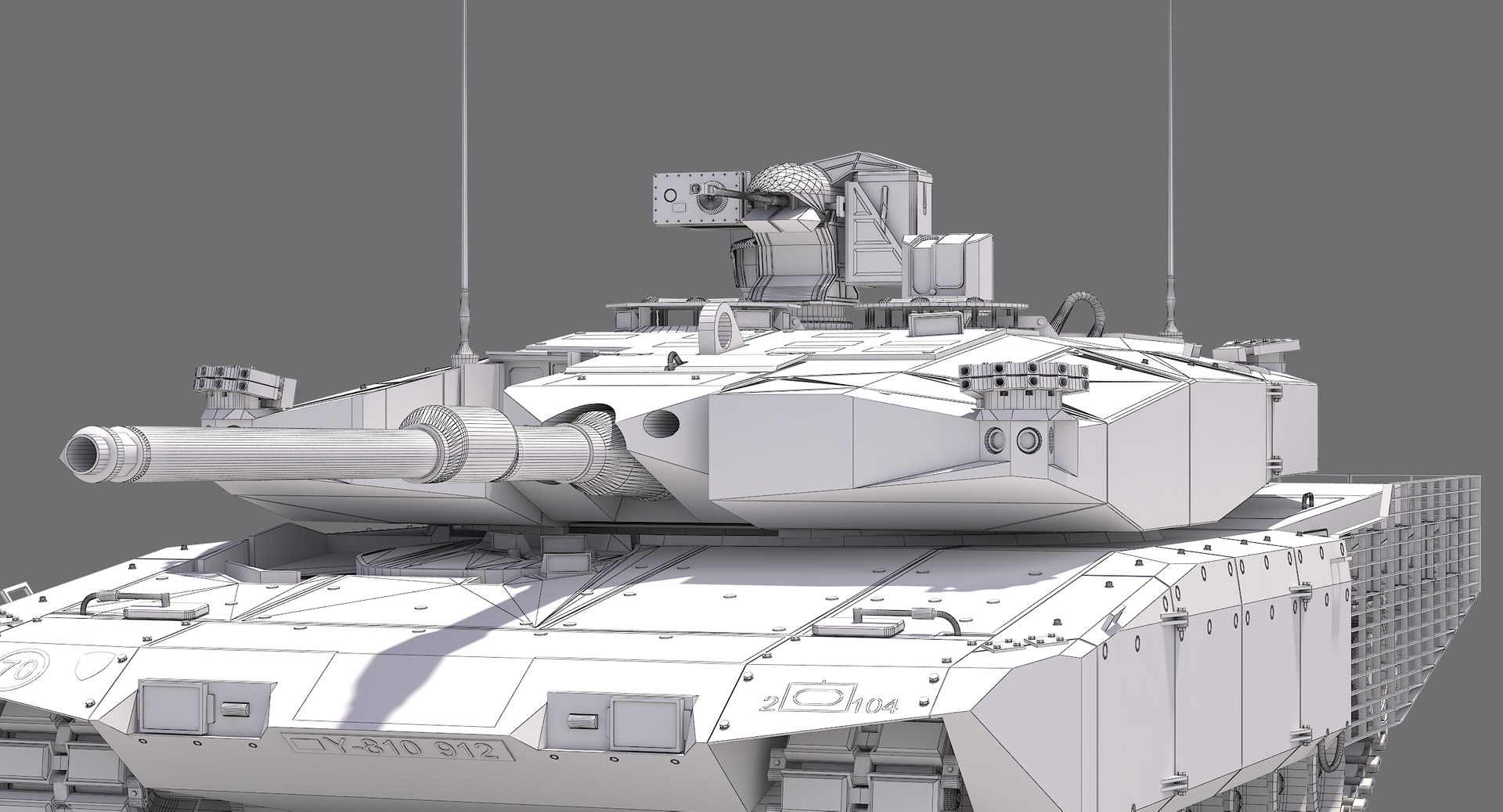 leopard 2 mbt revolution 3d model