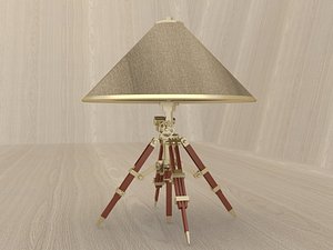 3d model gold lamp shade
