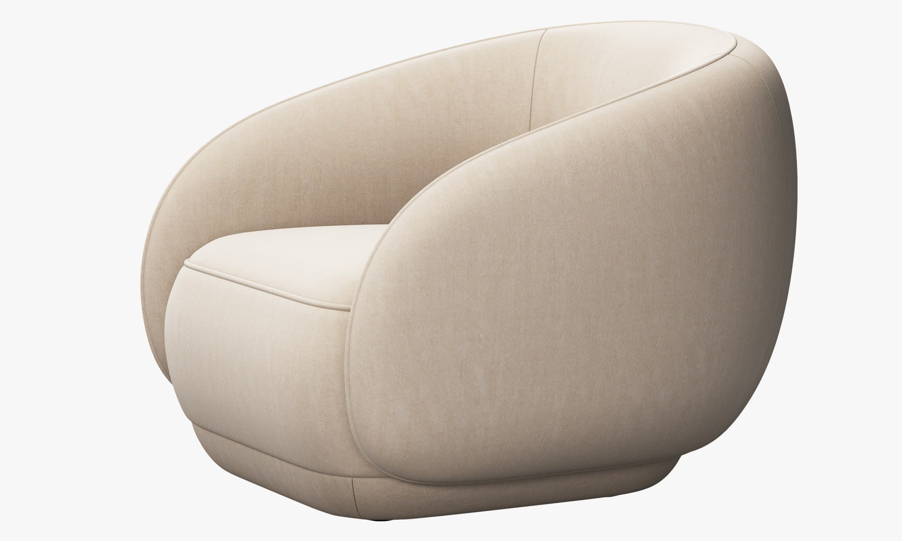 Fauteuil BoConcept modele Boston en cuir caramel Occasion