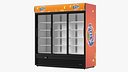 3 Glass Door Commercial Cooler Fanta