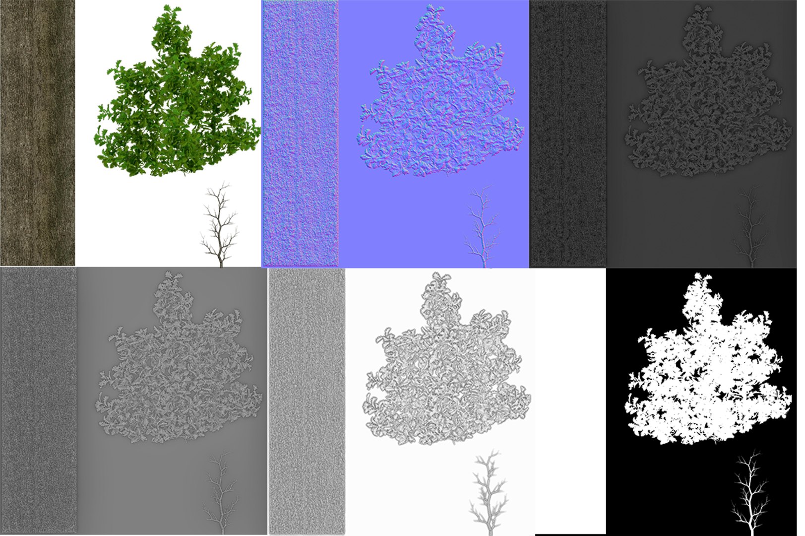 Landscape trees 3D model - TurboSquid 1248942