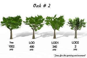 landscape trees 3D model