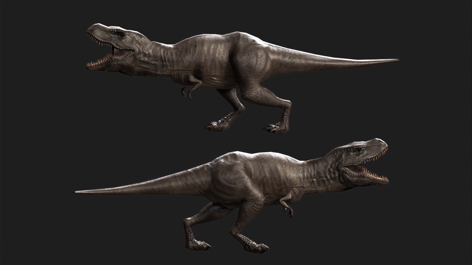 Tyrannosaurus Rex Animated Rigged 3D Model - TurboSquid 2286508
