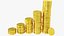 Money Bag and Coins Stacks Collection V3 model