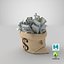 Money Bag and Coins Stacks Collection V3 model