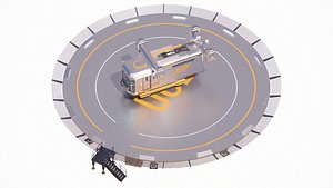Sci-fi Landing Pad 002