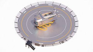 Sci-fi Landing Pad 002
