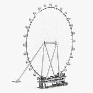 High Roller Ferris Wheel Rigged 3D