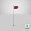 British Flags Collection V1 3D model