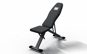 3D PBR Incline - Decline Bench Press Folding Chair
