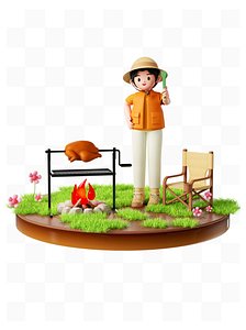 Spring 3D three-dimensional