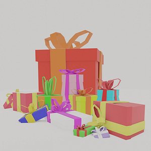 gift holiday giftbox 3D model