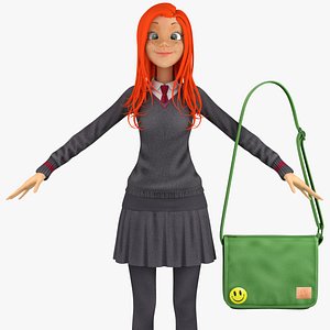 school student pullover 3d max
