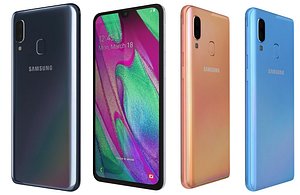 Samsung Galaxy A40 All Colors Low Poly