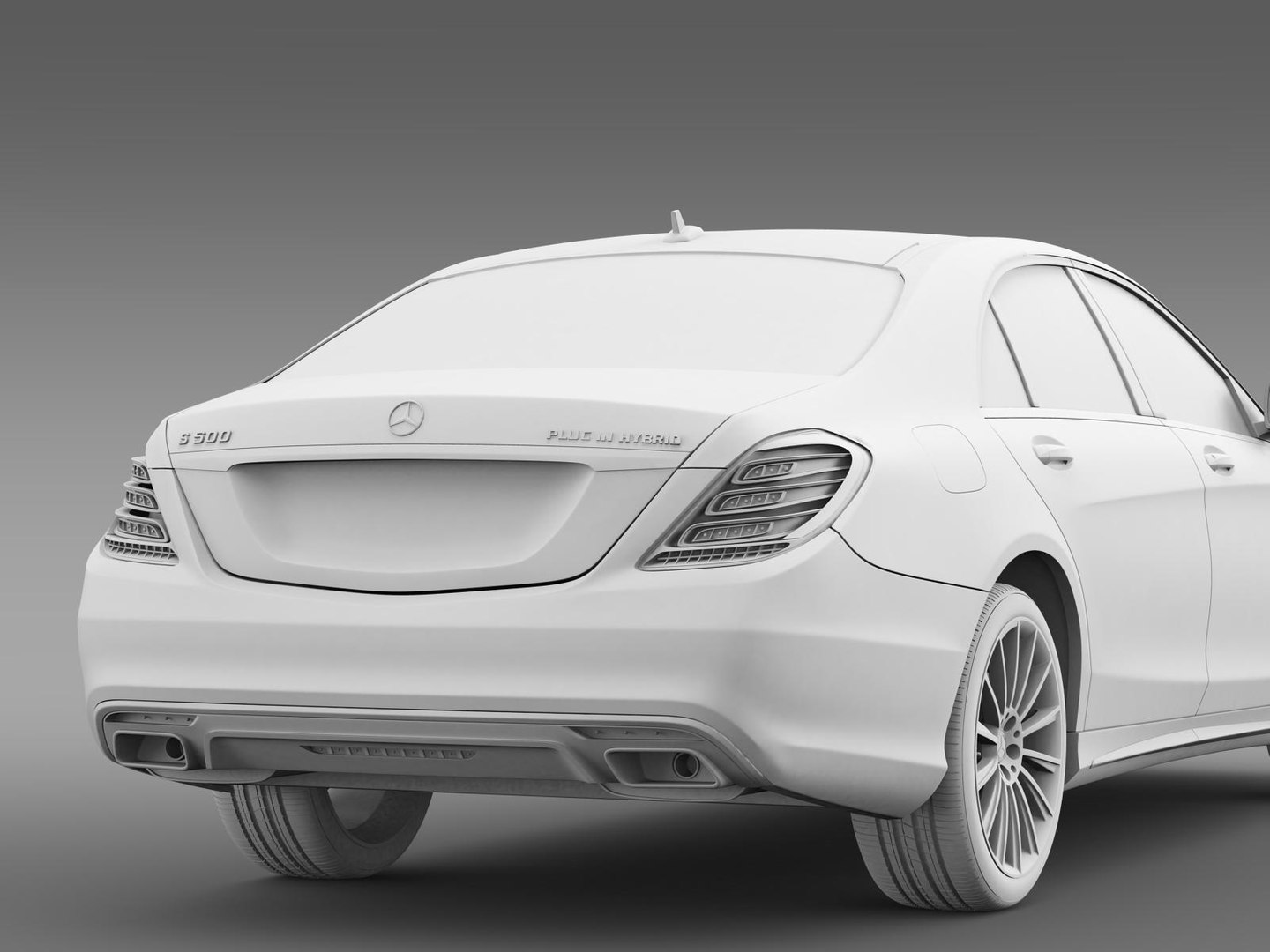 amg mercedes benz s 500 3d model