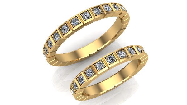 3D Chopard wedding bands3 TurboSquid 1902952