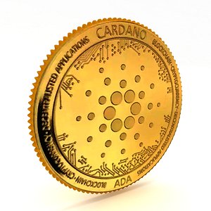 cardano coin 3D model