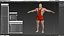 Athlete Man in Red Leotard Rigged
