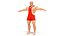 Athlete Man in Red Leotard Rigged