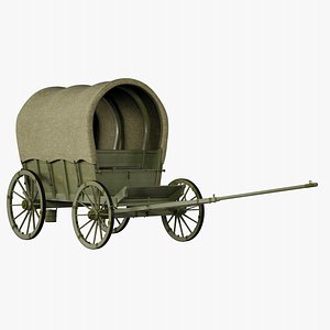 Russian army wagon 3D model