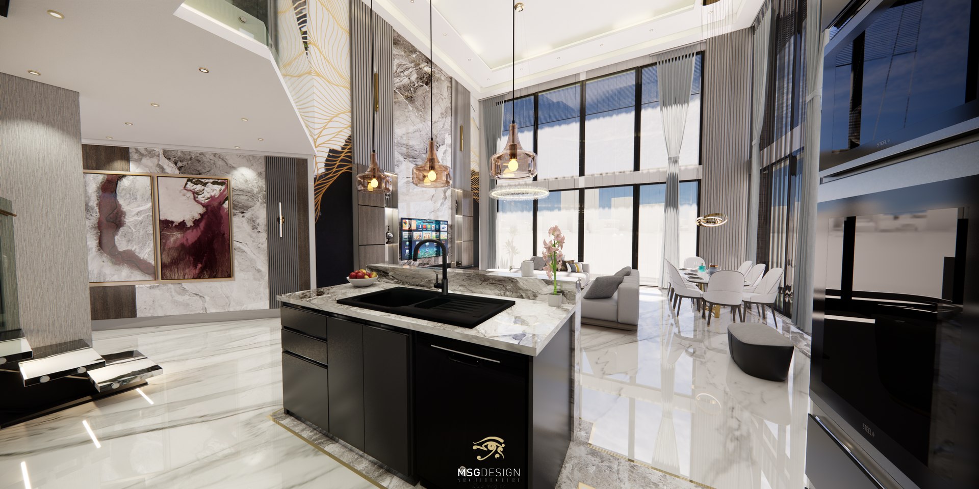 Curated visual reference: Fresh Look at 3D Loft Apartment Interior Design