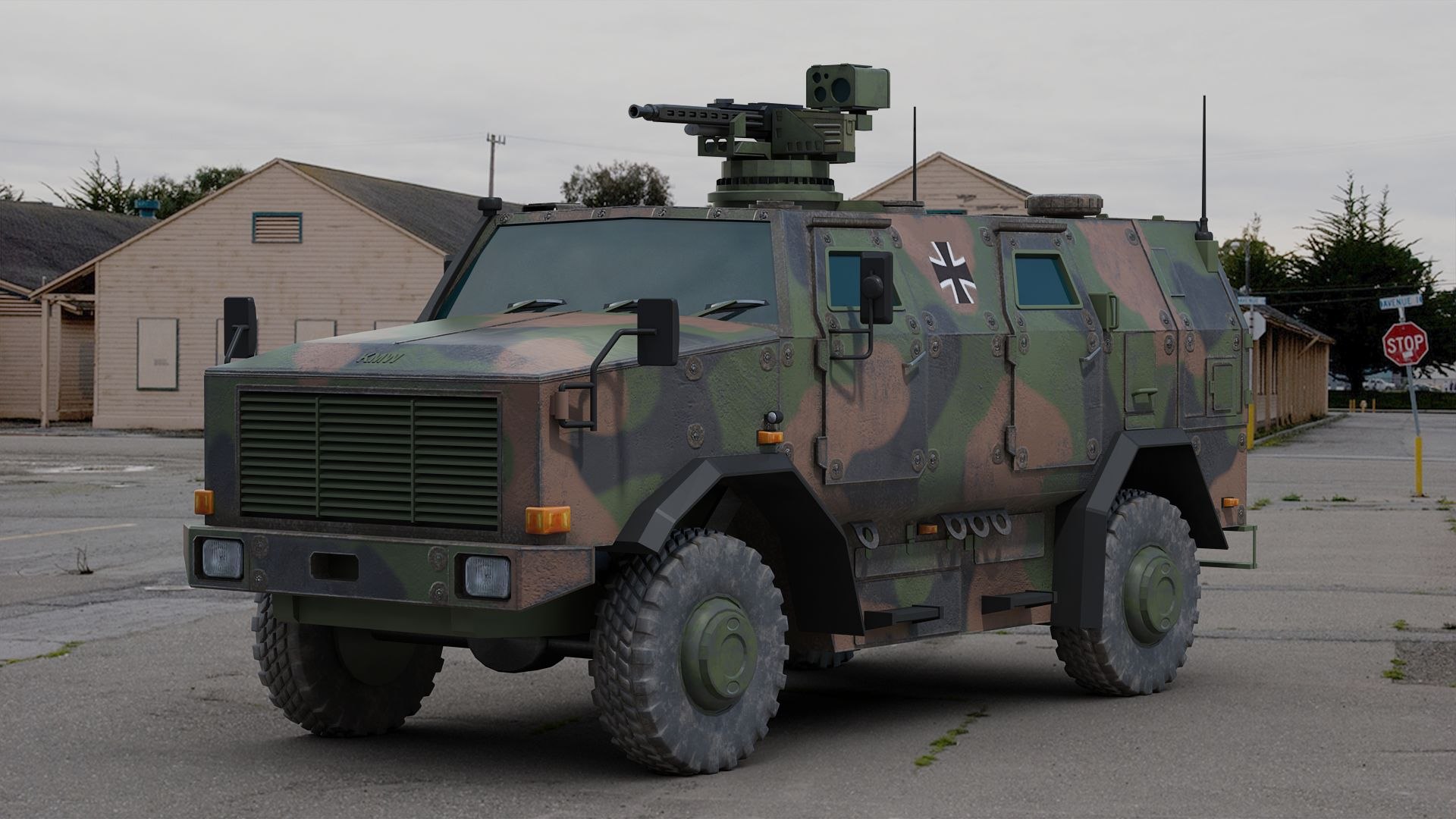 3D Dingo 2 Armored Car TurboSquid 1845655