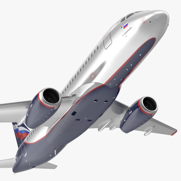Sukhoi Superjet 100 95lr Aeroflot Flight model