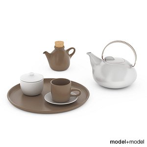 heath ceramics tea set 3d 3ds
