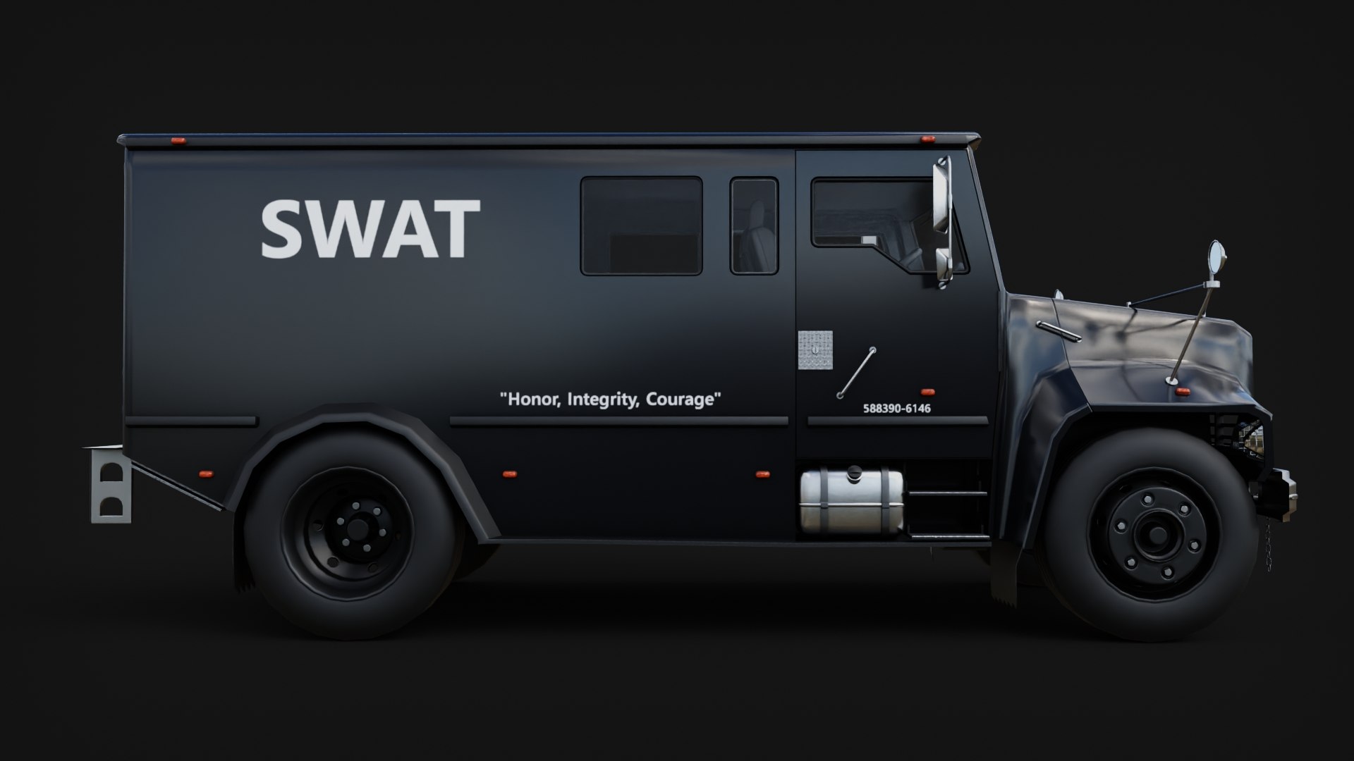 Swat Armoured Van Model - TurboSquid 2261439
