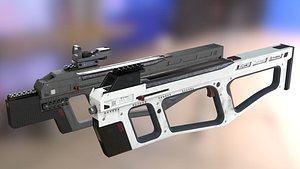modern fn p90 3D model