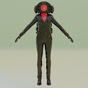speaker woman skibidi 3D model