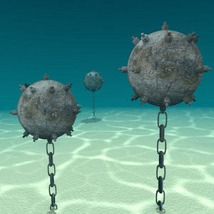 watermine bomb 3d model